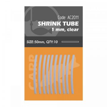 Tub Termoretractabil Orange Shrink Tube Transparent 1.5mm 5cm 10buc