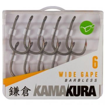 Carlig Kamakura Wide Gape Barbless Nr.4