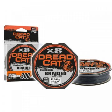 Fir Textil Konger Dread Cat® Braided VX8 0.60mm 72.2kg 300m Negru