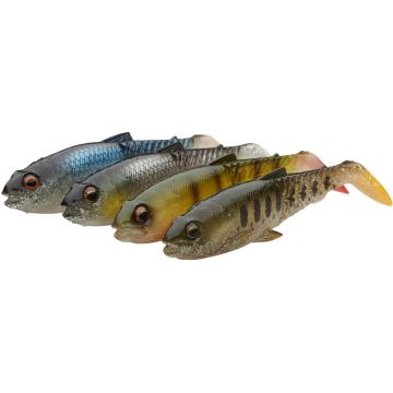Shad Craft Cannibal Paddletail 6.5cm/4G Clear Water Mix 4buc