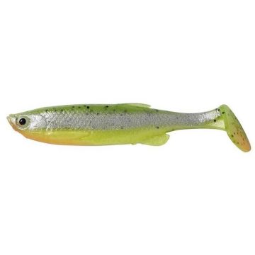 Shad Fat T-Tail Minnow 7.5cm 5G Fluo Green Silver 4buc