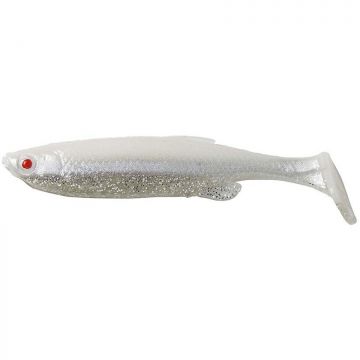 Shad Fat T-Tail Minnow 7.5cm 5G White Silver 4buc