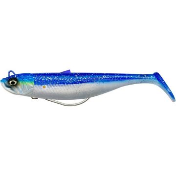 Shad Minnow Weedless 2+1 12.5cm 28G Blue Pearl Silver