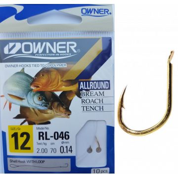 Carlige Legate Owner RL-046 No.12 70cm 0,14mm