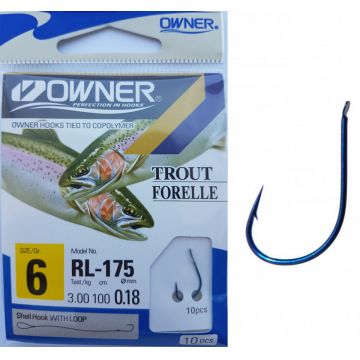 Carlige Legate Owner RL-175 No.6 60cm 0,18mm