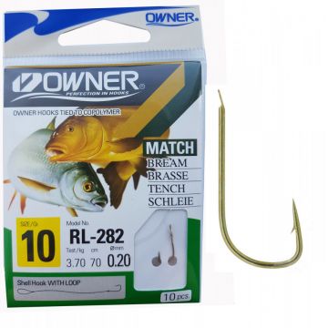 Carlige Legate Owner RL-282 No.10 70cm 0,20mm
