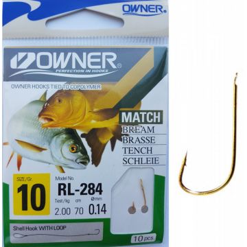 Carlige Legate Owner RL-284 No.10 70cm 0,14mm