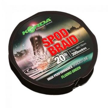 Fir Spod Braid Fluoro Green 9.1Kg 0.16mm 300M