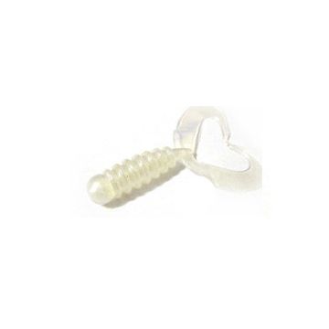 Grub Rock'N Bait Cultiva RB-1 13 Pearl Ring Twin Tail