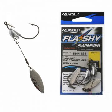 Jig Owner 5164 No.3/0-3/16 Flashy Swimmer Blade