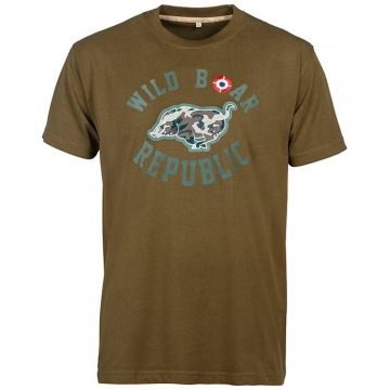 Tricou Treesco Percussion Willd Boar Republic Kaki (Marime: XL)