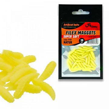 Viermusi Artificiali Filex FF 02 Fluo Yellow 15mm 30buc