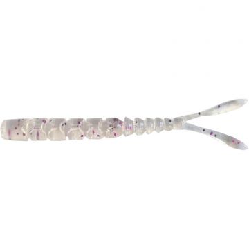Grub Mustad Aji Split Tail, 5cm, Clear Purple Glitter, 12buc/plic