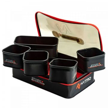 Set 4+1buc Bac/Geanta Accesorii Nytro Starkx System Tray 40x27x8.5cm