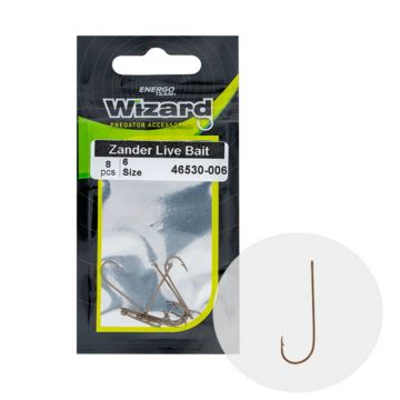 Carlige SalauTeam Wizard Zander Live Bait Light (Marime Carlige: Nr. 1/0)