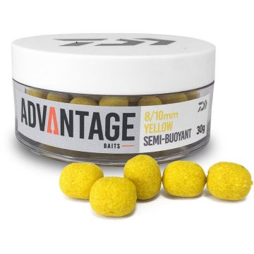 Advantage Hookbait Semi-Buoyant Yellow 6/8mm 30g