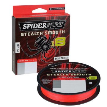 Fir Textil SpiderWire Stealth Smooth 8 Braid, Code Red, 150m (Diametru fir: 0.05 mm)
