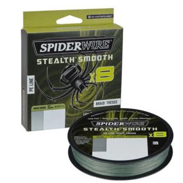 Fir Textil SpiderWire Stealth Smooth 8 Braid, Moss Green, 150m (Diametru fir: 0.06 mm)