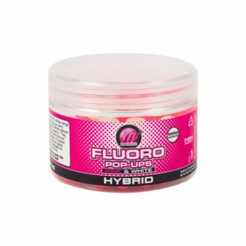 Fluoro Pop-Ups Pink & White Hybrid 10mm