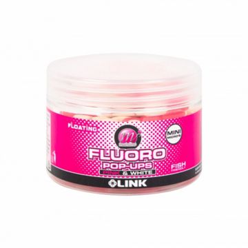 Fluoro Pop-Ups Pink & White The Link 8mm