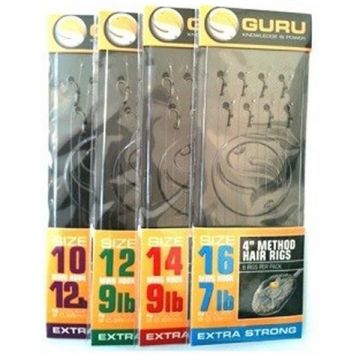 Montura Method Hair Rig carlig nr.16 / 8buc /plic Guru