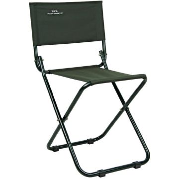 Scaun pliabil cu spatar Dam Fighter Pro, max 100kg