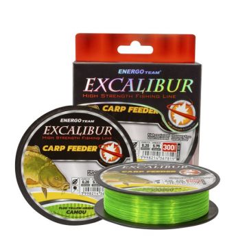 Fir EnergoTeam Excalibur Carp Feeder, verde fluo, 300m (Diametru fir: 0.22 mm)