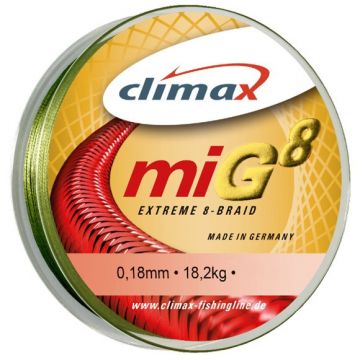 Fir Textil Climax MIG 8, verde, 135m (Diametru fir: 0.25 mm)