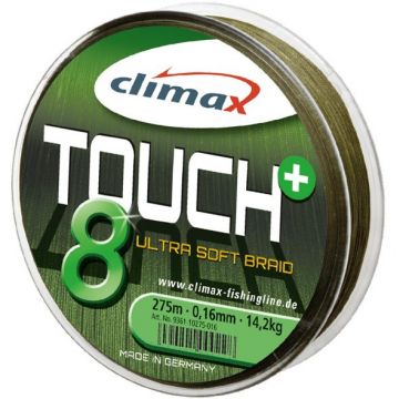 Fir textil Climax Touch 8+, verde, 135m (Diametru fir: 0.30 mm)