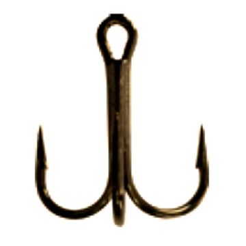 Ancora tripla Mustad, nickel, 25buc (Marime Carlige: Nr. 4)