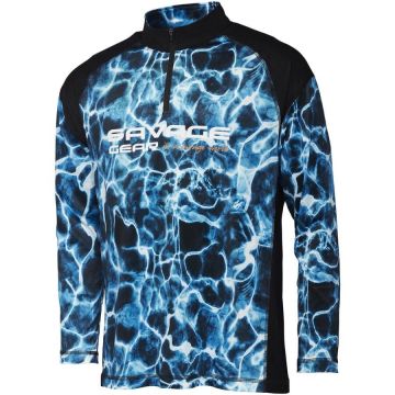 Bluza Savage Gear Marine UV Long Sleeve Tee Sea Blue (Marime: S)