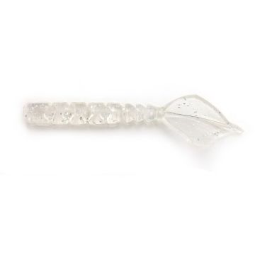 Grub Mustad Aji Micro Hila, Clear Silver Glitter, 4.3cm, 12buc/plic