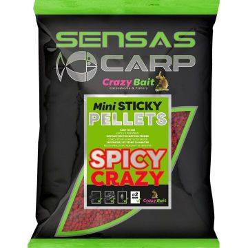 Micropelete Sensas Mini Sticky Carp, 700g (Aroma: Super Krill)