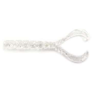 Twister Mustad Aji Chiki, Clear Silver Glitter, 4.3cm, 13buc/plic