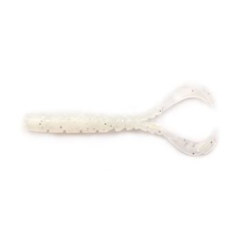 Twister Mustad Aji Chiki, White Glow Glitter, 4.3cm, 13buc/plic Twister Mustad Aji Chiki, White Glow Glitter, 4.3cm, 13buc/plic