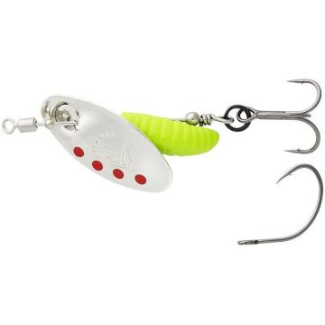 Lingurita Rotativa Savage Gear Spinner Grub Sinking Nr.0, Silver Red Lime, 2.2g