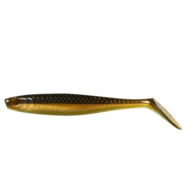 Shad Dam Slim Paddle Tail, Olive Gold, 7g, 10cm, 4buc