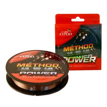 Fir Monofilament Carp Expert Power Method Feeder Brown, 200m (Diametru fir: 0.20 mm)