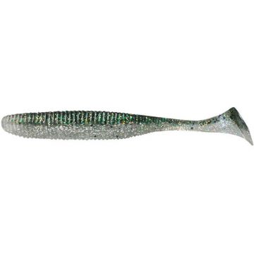 Shad Rhythm Wave 9.6cm Dark Thunder Clear Silver 7buc