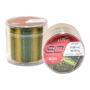 Fir Carp Expert 3D Mono, 600m (Diametru fir: 0.25 mm)