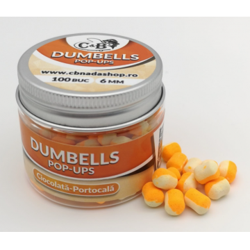 Dumbells Pop-ups Ciocolata-Portocala 6mm 100 Buc.
