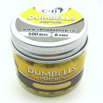 Dumbells Pop-ups Pepene Galben 6mm 100 Buc.