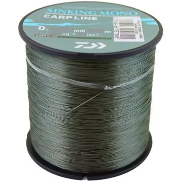 Fir Monofilament Daiwa Infinity Sinking Carp Line, Dark Olive, 810-1410m (Diametru fir: 0.28 mm)