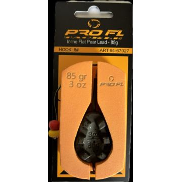 Montura Pro Fl Leadcore Inline Flat Pear Lead 85g Carlig Nr 8