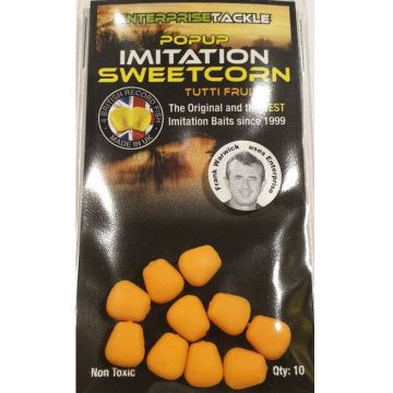 PORUMB ARTIFICIAL FLOTANT ENTERPRISE TACKLE POP-UP SWEETCORN PORTOCALIU 10 BUC