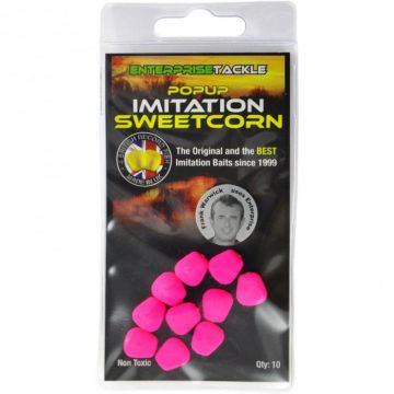 PORUMB ARTIFICIAL FLOTANT ENTERPRISE TACKLE POP-UP SWEETCORN ROZ FLUO 10 BUC