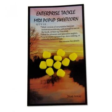 PORUMB ARTIFICIAL FLOTANT MIDI ENTERPRISE TACKLE GALBEN 10 BUC MIDI