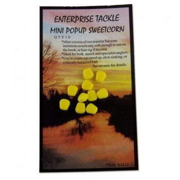 PORUMB ARTIFICIAL FLOTANT MINI ENTERPRISE TACKLE GALBEN 10 BUC MINI