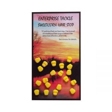 PORUMB OPRITOR ENTERPRISE TACKLE SWEETCORN HAIR STOPS  GALBEN 20BUC