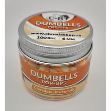 Dumbells Pop-ups Ciocolata-Portocala 6mm 100 Buc.